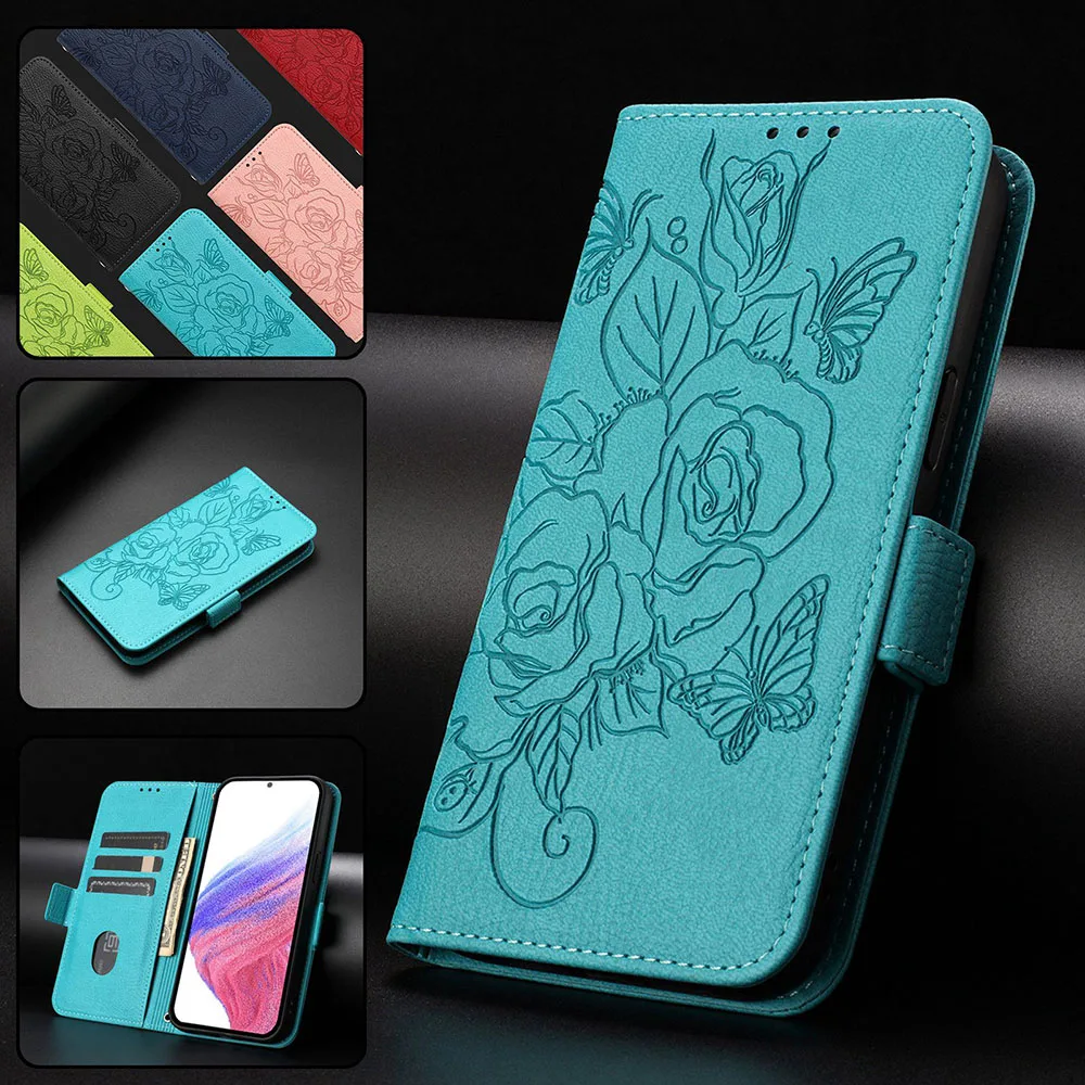 Rose RFID Shielding Wallet Case with Flip Back Cover