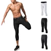 Men's Compression Pants Tights Shorts Running Gym Sport Fitness Quick Dry Fit Leggings Workout White Black Basketball Leggings 4