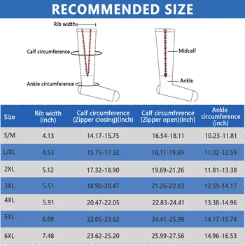 Men Women Outdoor Sports Zipper Compression Socks Relifing Pain Long Stockings 2