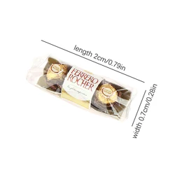 Miniature Chocolate Dollhouse Accessory - Pretend Play Decoration Toy (1 Set)