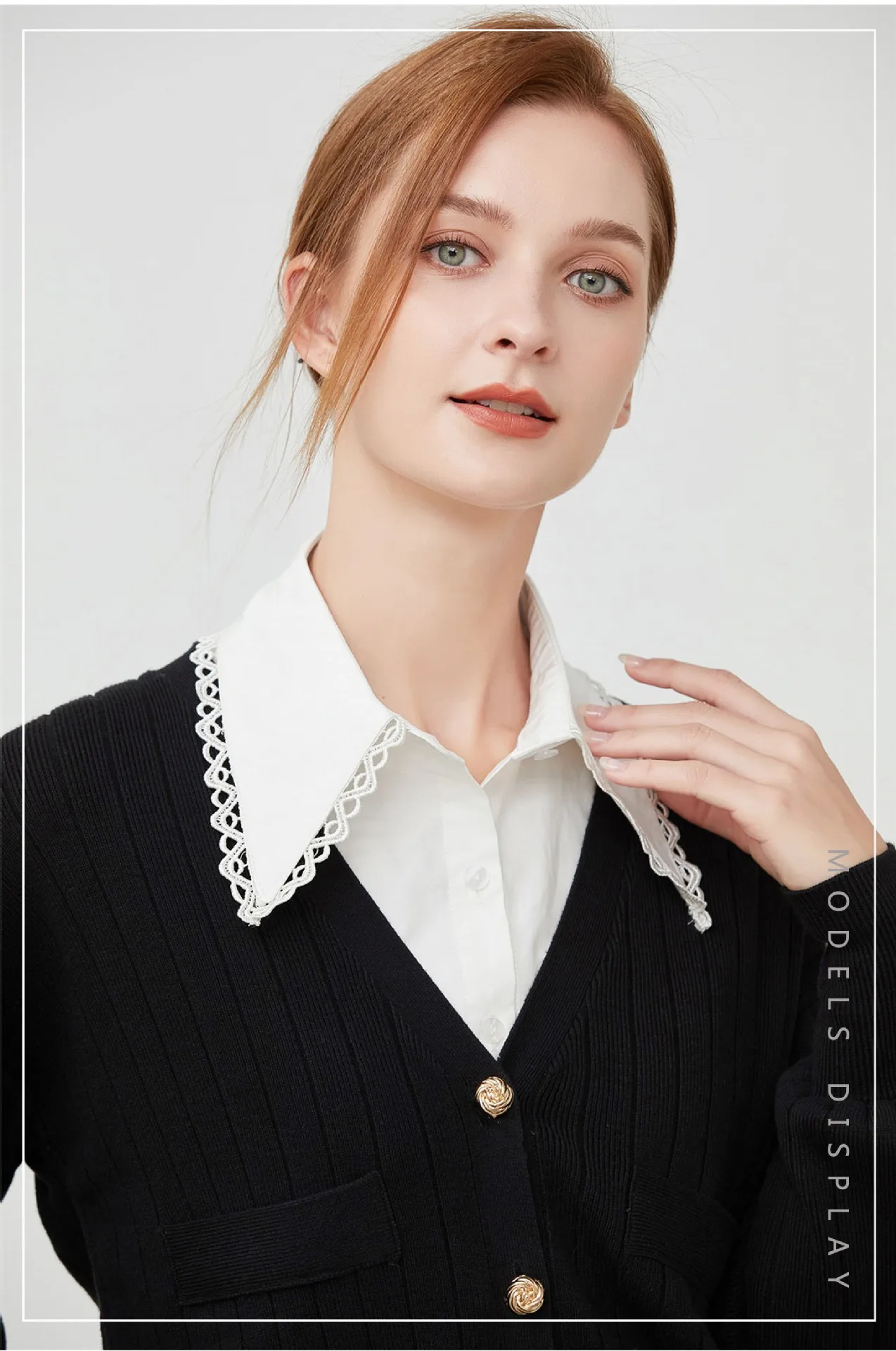 Women Shirt False Collar Vintage Elegant Blouse Lapel Shirt Detachable Collar Female Fake Collar Sweater Suit Decorative