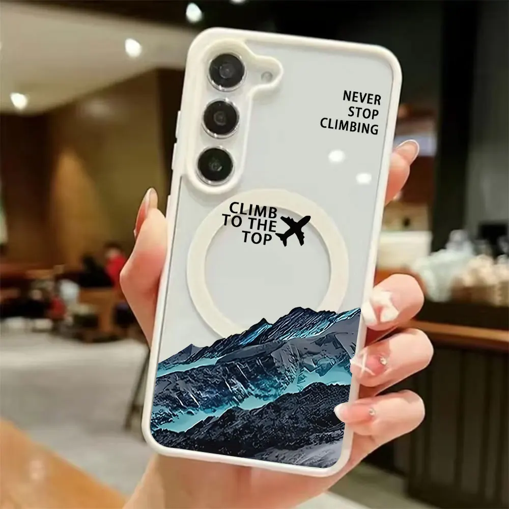 Inspirational Quotes Magnetic Wireless Charging Phone Case with Magsafe Cover