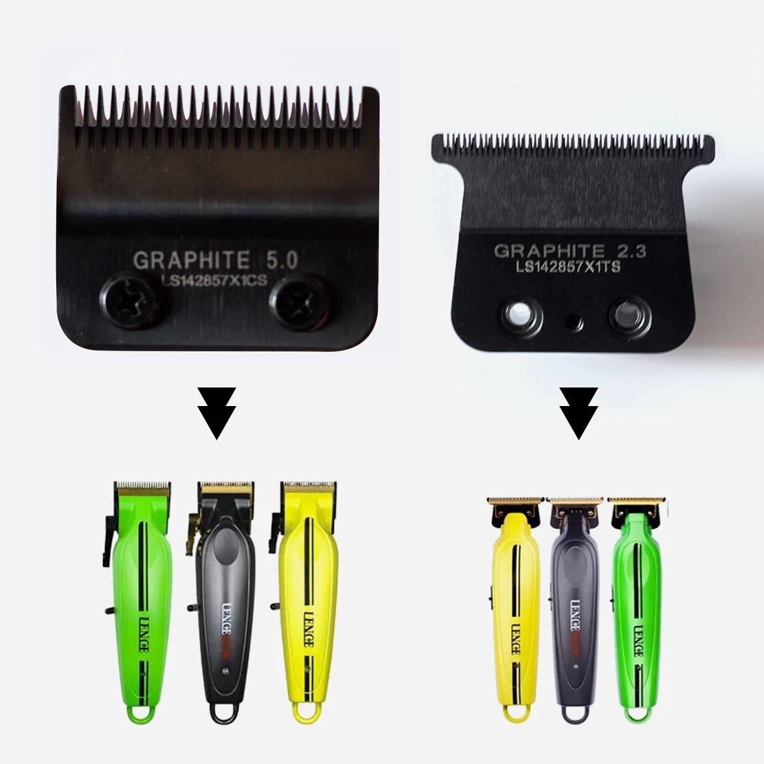 Hair Clipper Electric Shaver Hair Trimmer Replacement Blade Original Replacement Blade for LENCE PRO FF1C FF1T FX870/707 Clipper Professional Trimmer Shaver Cutting Knife Head Accessories