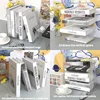 3pcs Clear Bag Storage Divider Closet Finishing Divider Purse Handbag Storage Rack Transparent Book Organizer Stand 3