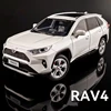 1:24 Toyotas RAV4 SUV Alloy Car Model Diecasts Metal Toy Vehicles Car Model Sound and Light Simulation Collection Childrens Gift 1