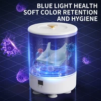Mini-lave-linge portable 3L avec fonction d'essorage intégrée, idéal pour les voyages et la maison, pour sous-vêtements, chaussettes et vêtements. 4