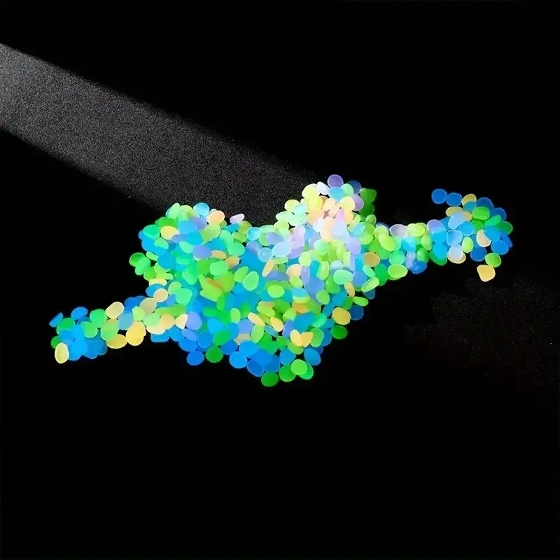 Glow In The Dark Garden Pebbles Stones Rocks For Yard And Walkways Decor Fairy Garden DIY Decorative Luminous Stones aquarium decoration stones