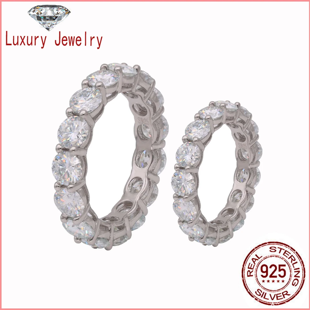 

Женское кольцо из серебра 925 пробы с муассанитом 0,5 карата