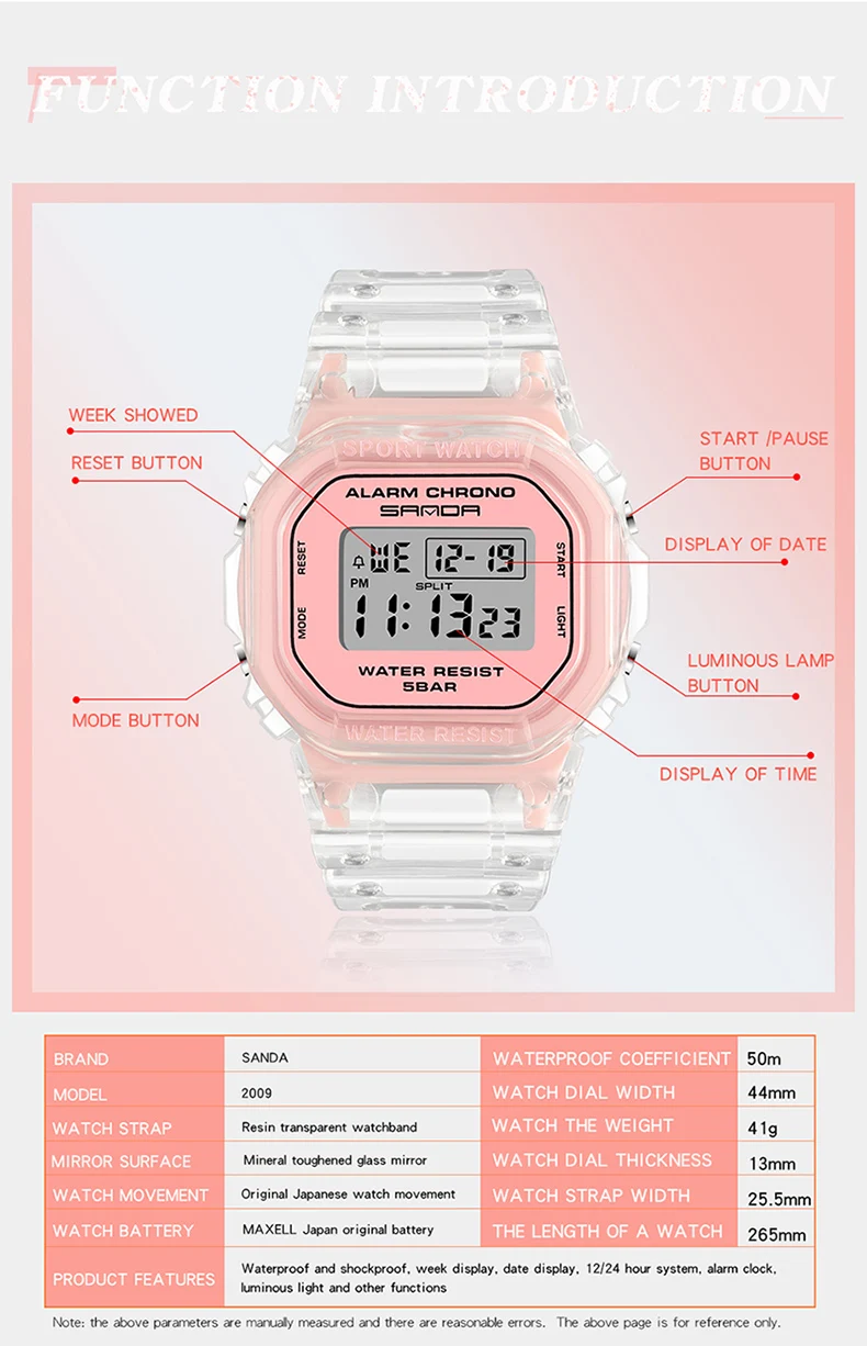 SANDA Your Watch White Fashion Sport Watch Lover's Gift Your Watch Top LED Digital Men Ladies Electronic Watch Reloj Mujer 2025 5