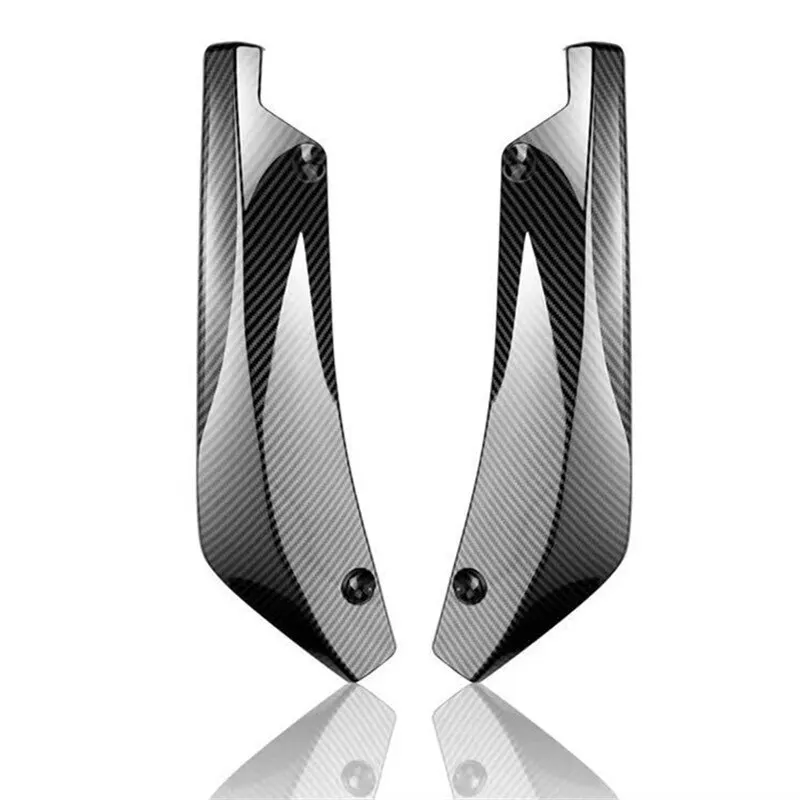 2pcs Car Surround Carbon Fiber Rear Package Corner Anti Collision Universal Exterior Modification Accessories Rear Spoiler
