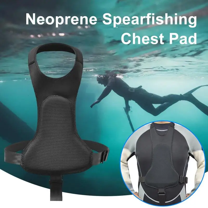 Diving Suit Professional Chest Loading Pad Neoprene Diving Breast Vest Adjustable Spearfishing Spearguns Spear Fishing Diving