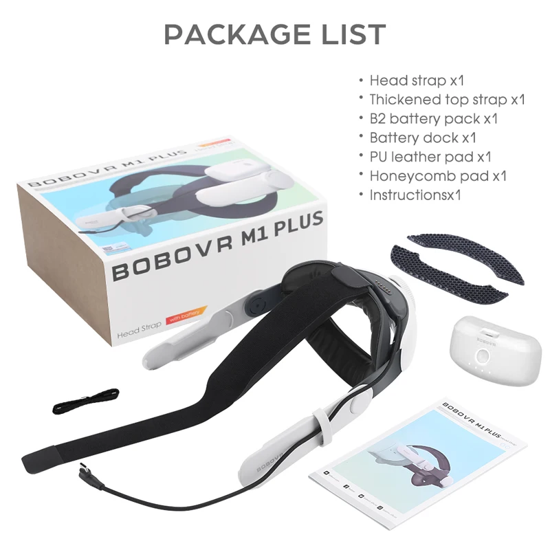 BOBOVR M1 Plus ヘッド ストラップ BOBOVR M1 Plus ヘッドストラップ Quest 2 Elite ストラップと