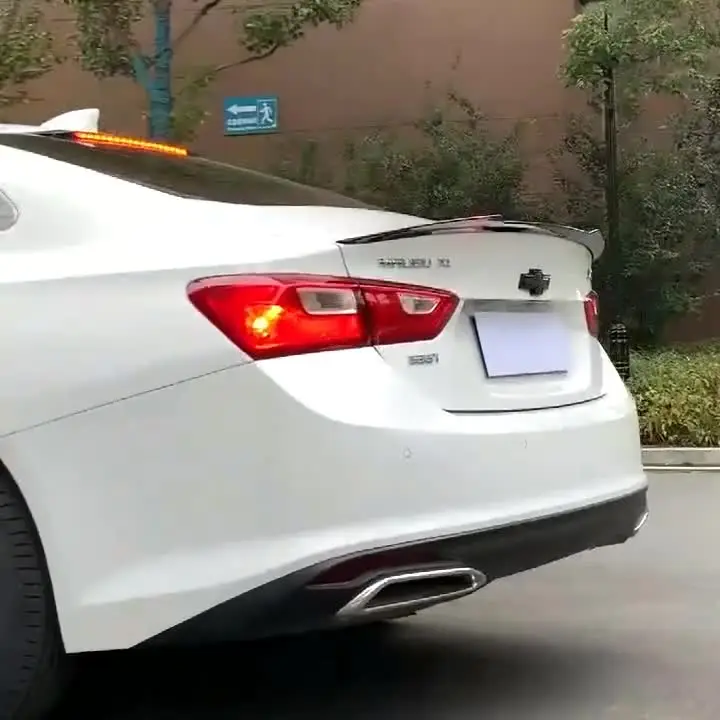 Спойлер для Chevrolet Malibu XL 2016-2022 года глянцевое заднее крыло из углеродного волокна