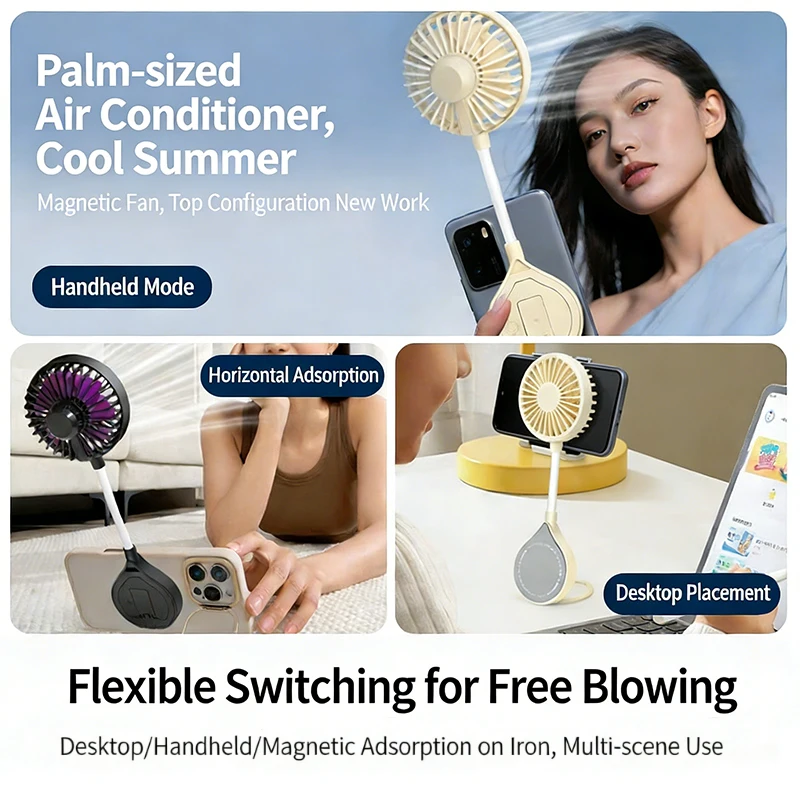 Magnetic Portable USB Mini Fan