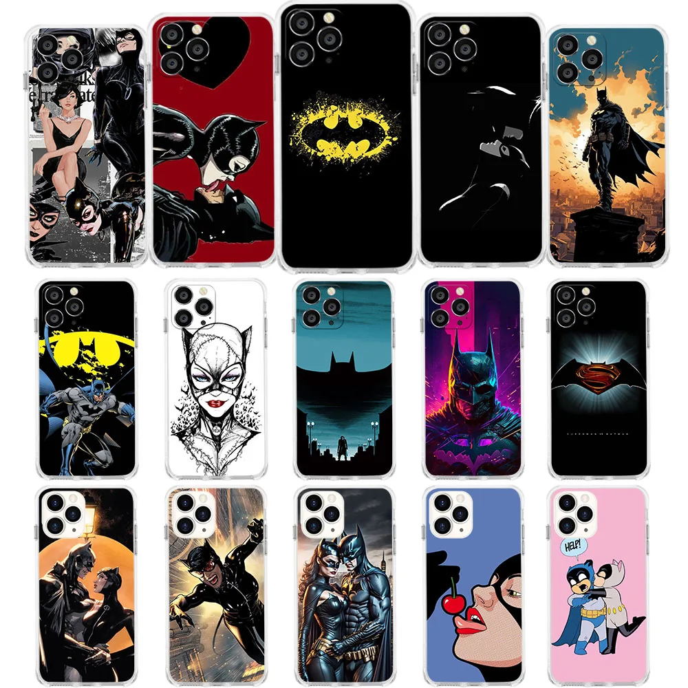 Tv-33 Custodia Morbida Batman Catwoman Per Lg K52 K65 K42 K118 K11 Plus K10 K22 K40 K12 X4 K40S K41S K50S K51S K61 K92