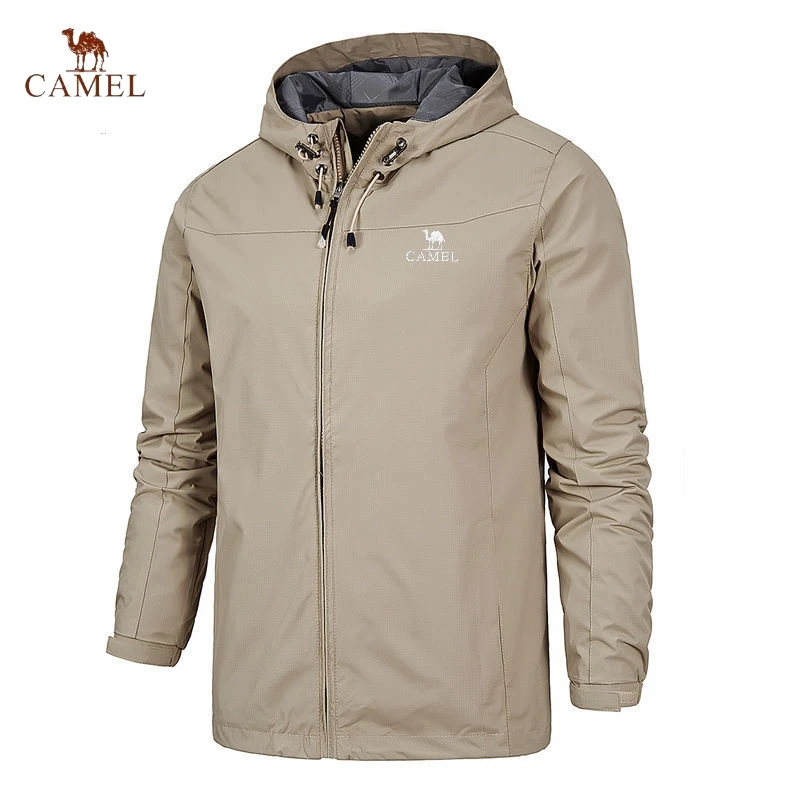 2024 CAMEL Hot Selling Men's Stormtrooper Waterproof Hooded Jacket, High Quality Outdoor Sports and Leisure Coat