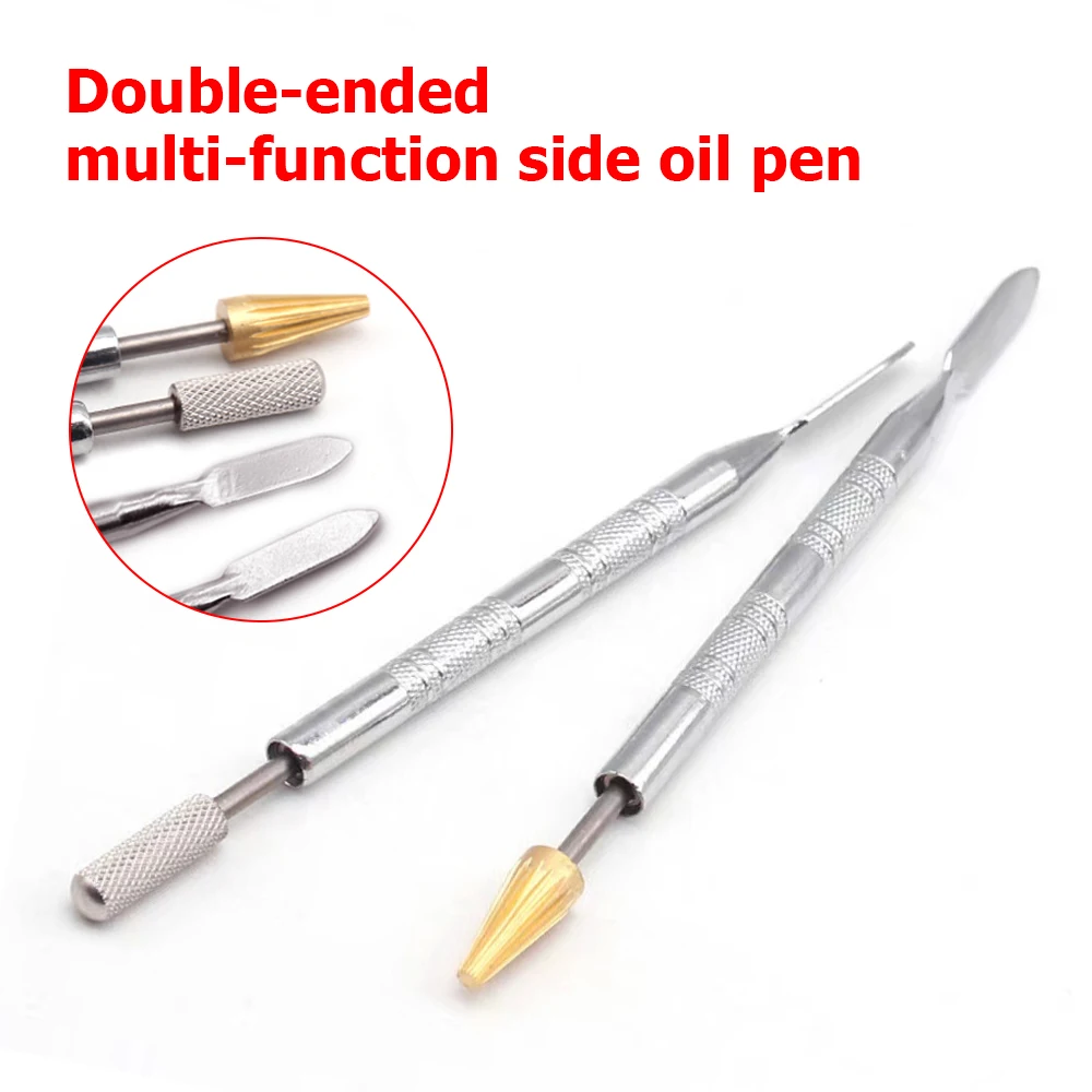 Leather Dye Pen Leather Edge Double Head Oil Gluing Painting Roller Pen Stick Paint Roller Tool DIY Leather Craft Double Side