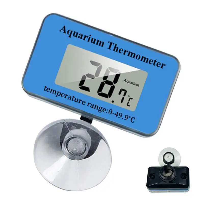 Tank Thermograph Aquarium Accurate Aquarium Temperature Meter Fish Tank Accessories LCD Display Terrarium Water