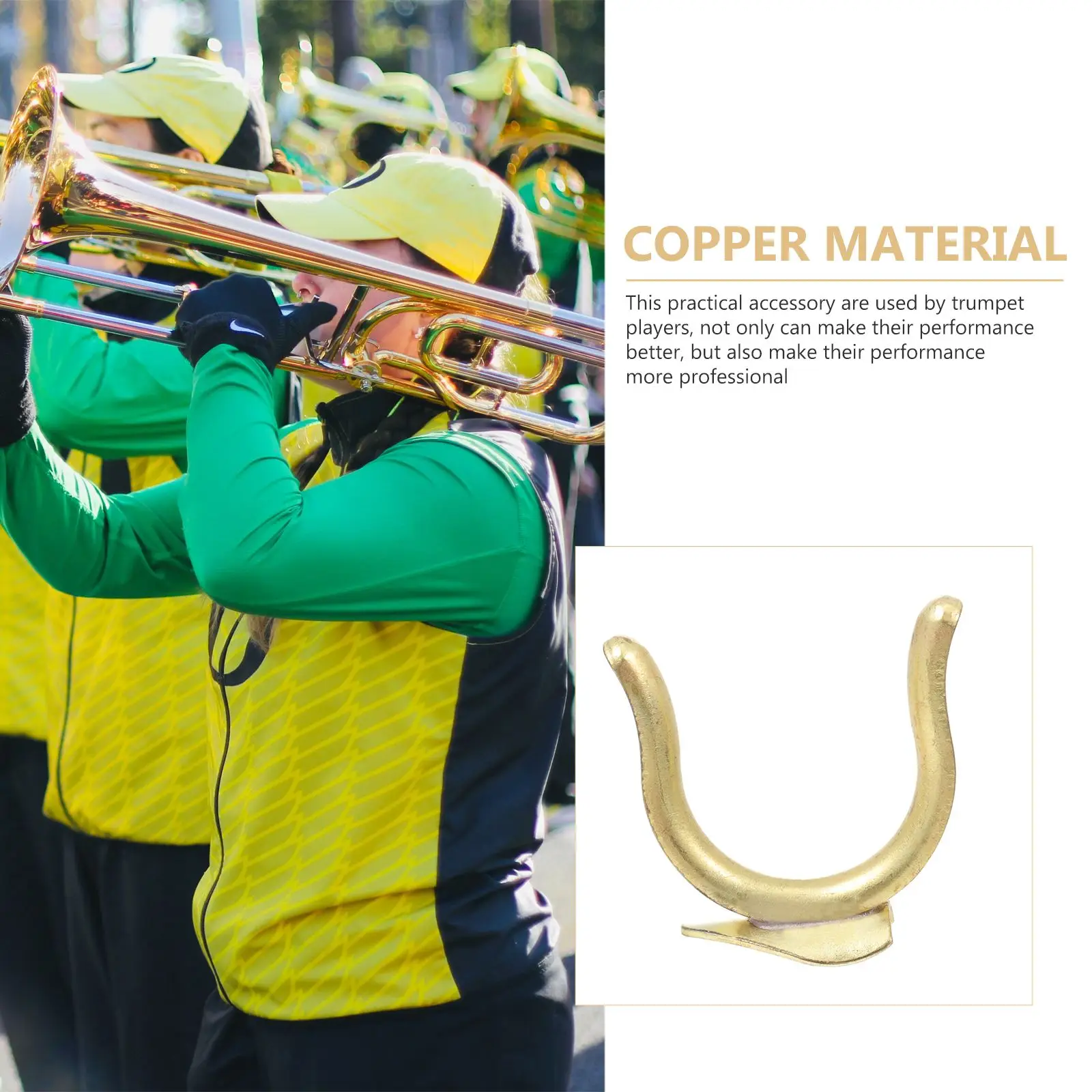 Copper Small Finger Hook Trumpet Accessory Durable Thumb Hook Musical Instrument Part Back For Players Brass Instrument