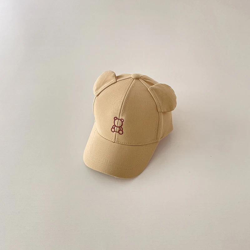 Baseball Caps Baseball Cap Children Summer Snapback Hat Baby Girls And Boys Cartoon Cute Bear Embroidery Cotton Sun Hats Kids