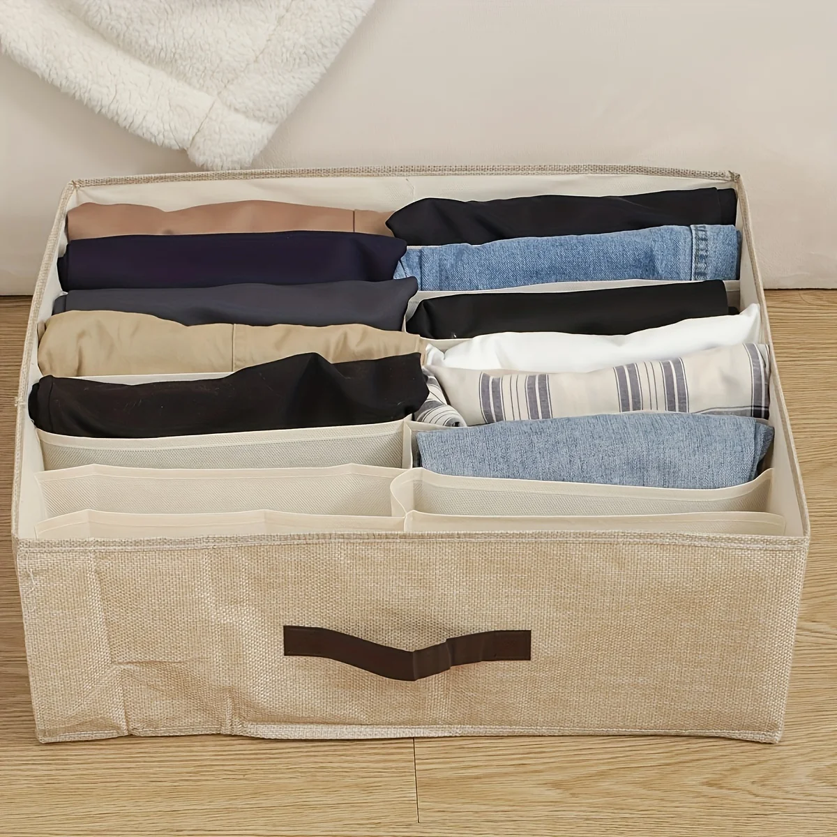 1pc-Pants and jeans organizer, clothes organizer in the closet,cabinet organizer drawer Underwear Socks T-shirt closet organizer