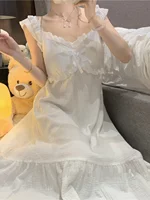 Sweet Pure Desire Sle Women's Spwear Set with Chest Pad Strap Home Clothes Long Dr V-ne Summer New Arrival - Image 4