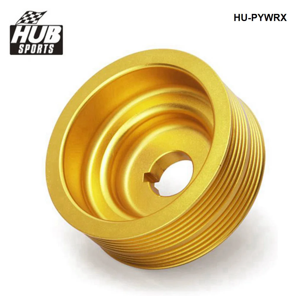 HUB sports Aluminum Lightweight Crank Engine Pulley For Subaru Impreza WRX 06-07 Turbo HU-PYWRX