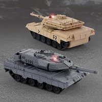 RC Mini Toys Tanks Remote Control Battle Military Tank Model RTR 170 Degrees Rotation Turret with Infrared System Boys Gifts 2