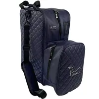 New Professional Equestrian Equipment Bag Horse Riding Boots Carry Bag Portable Durable PU Backpack with Helmet Compartment 1