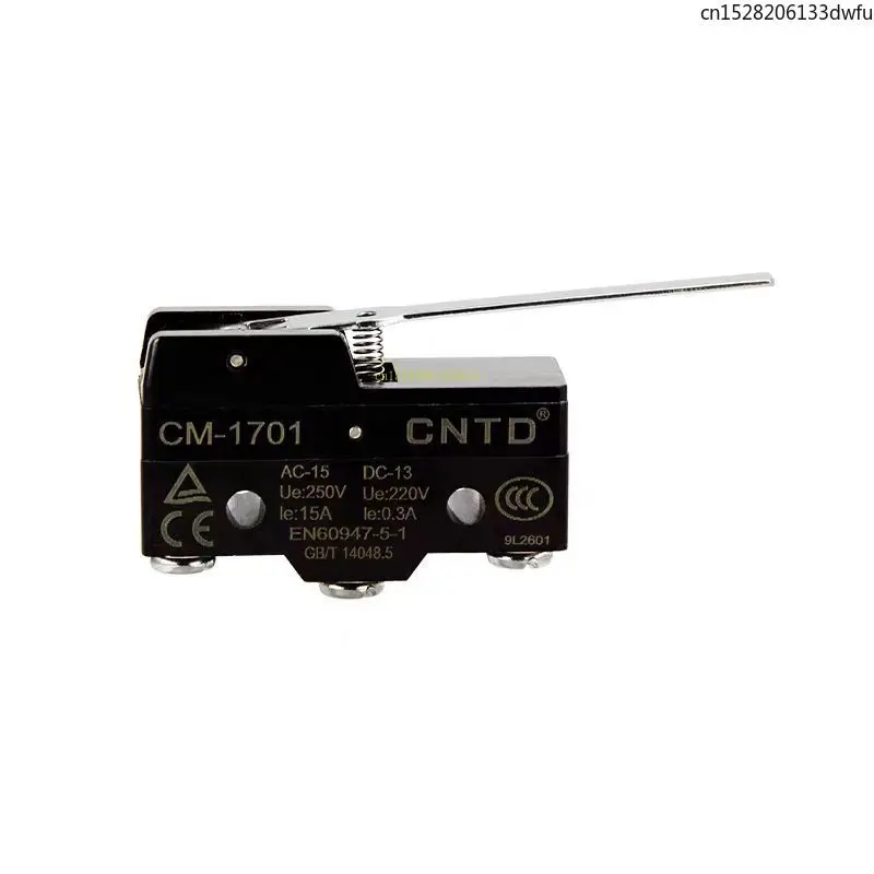 CNTD 전기 마이크로 스위치 CM-1701 수평 리미트 트래블 스위치 셀프 리셋팅 롱 핸들