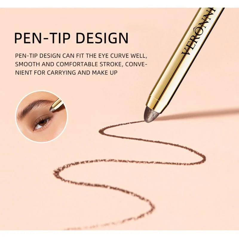 6 Colors Pearlescent Eyeshadow Pencil Waterproof Long Lasting Glitter Shimmer Eye Shadow Pen Eyeliner Stick Eyes Makeup Tools 5