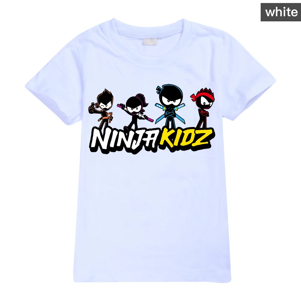 Ninja Kidz B Kids Clothes Cotton Short-sleeved T-shirts Children Sweatshirt  Cartoon Teenager Tops Boys Girls Clothing - AliExpress