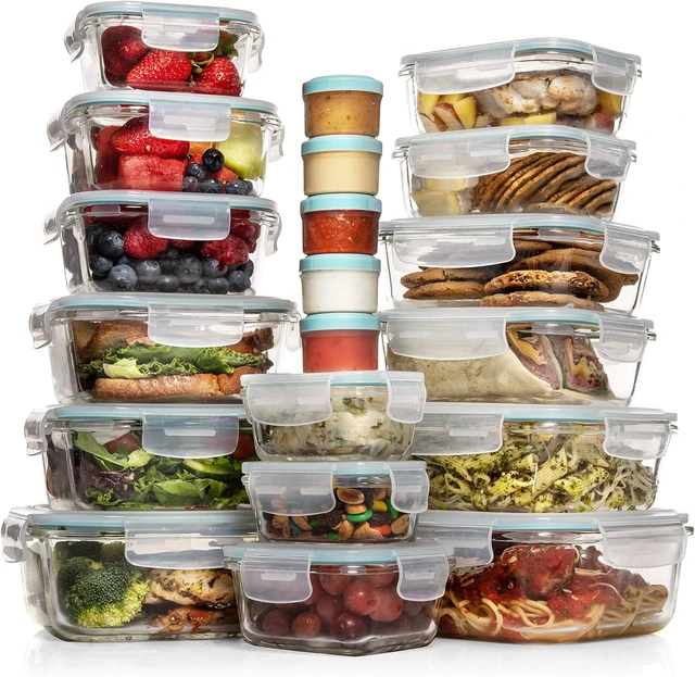 12 Packs Glass Meal Prep Containers Set, Glass Food Storage Containers with  Locking Lids, Airtight Glass Lunch Containers, BPA F - AliExpress