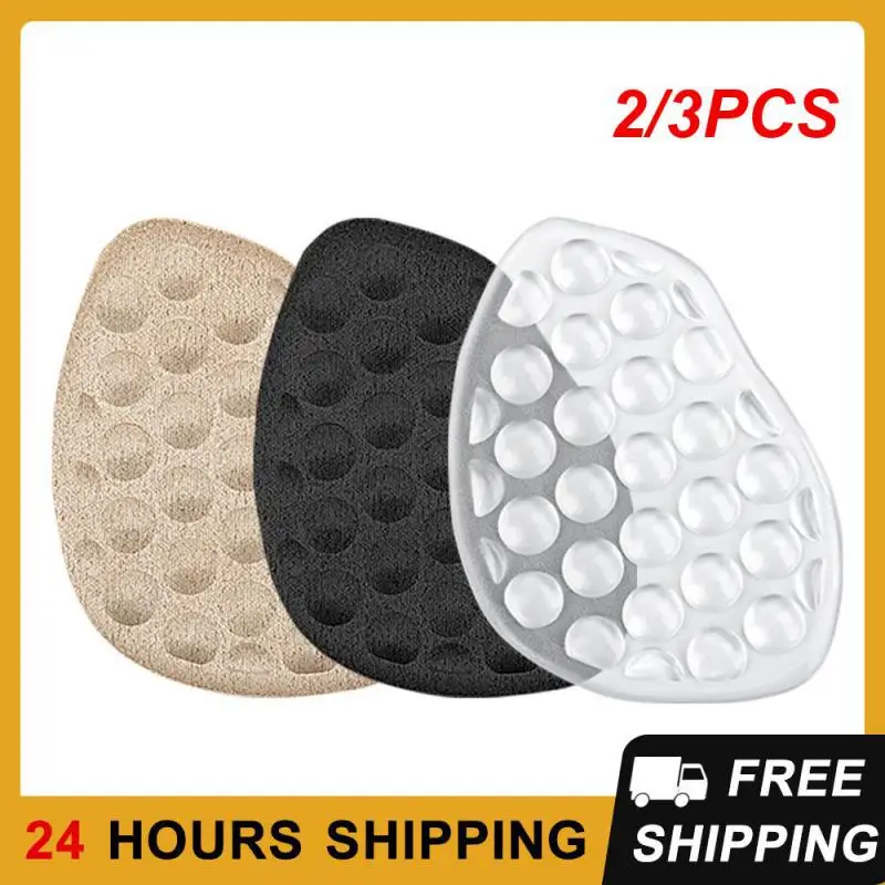 

2/3PCS Shock-absorbing Half-code Pad Foot Does Not Slide Transparent Color Non-slip Foot Care Mat Shoe Accessories