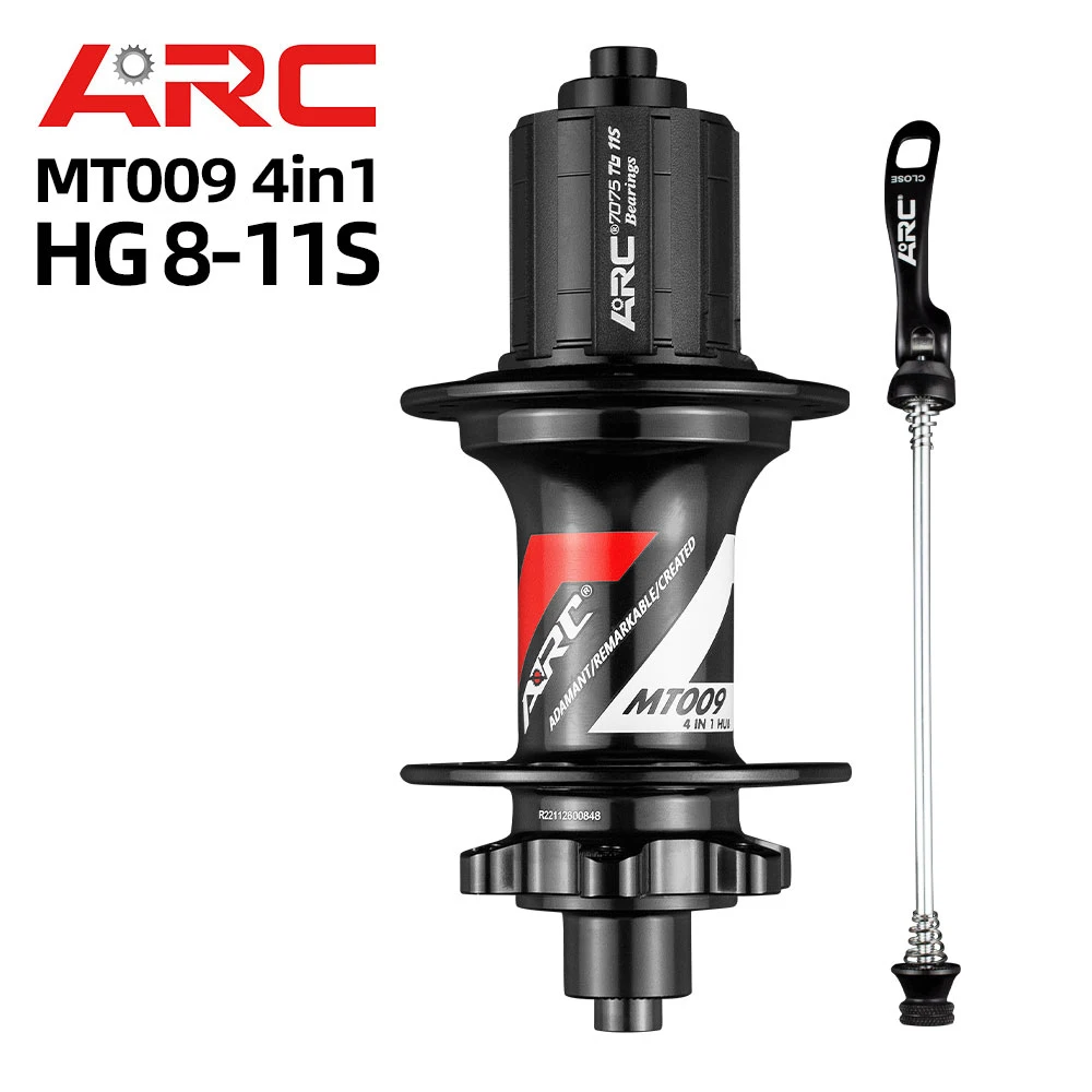 Enhanced Rear MTB Mountain Bike Hub with Multiple Hole Options and Versatile Freehub Compatibility