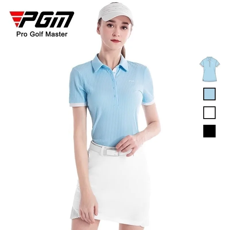 

PGM Golf Shirts for Women Apparel Sportswear Polo Short Shirt with Soft Comfortable Fabric Suitable for Outdoor Sport Blusas