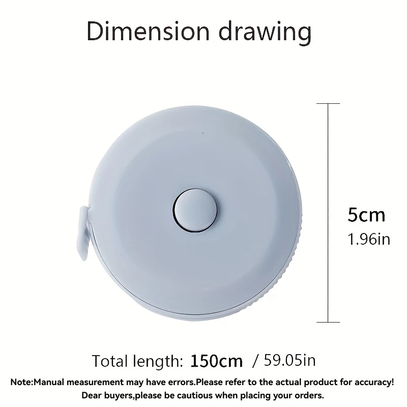 59인치 접이식 플라스틱 소프트 줄자, 키 측정 기능 포함, 휴대용, 문구점, 백화점용