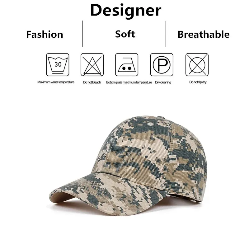 Unisex Light Plate Army Camouflage Baseball Caps Spring and Autumn Outdoor Adjustable Casual Sunscreen Hat baseball caps sun hats