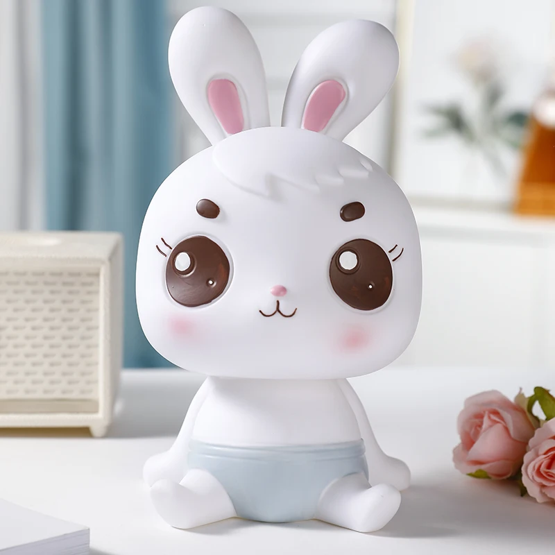 

Kids Money Box Safe Modern Cash Storage Mini Money Box Planner Girls Rabbit Creative Cute Salvadanaio Home Accessories WSW45XP