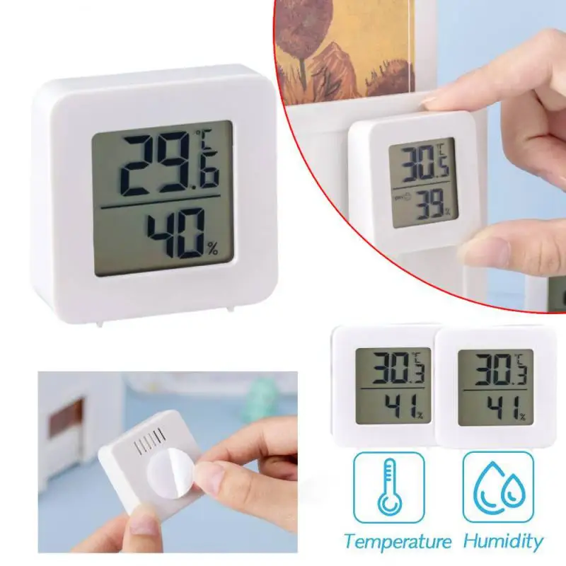 5-pack Mini Hygrometer Small Digital Thermometer Hygrometer Lcd Monitor  Indoor