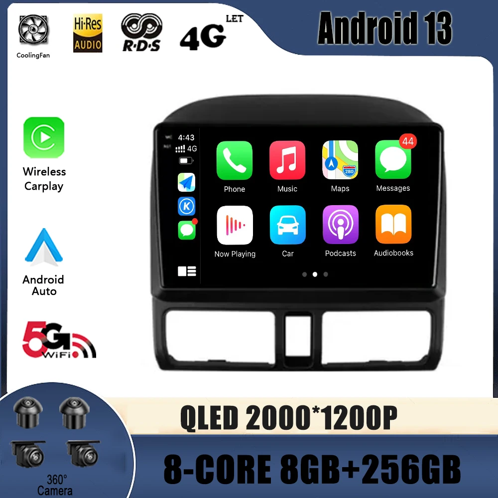 

Android 13 For Honda CR-V CRV 2 2001 - 2006 Car Radio Multimedia Video Player Navigation 4G GPS No 2din 2 din dvd