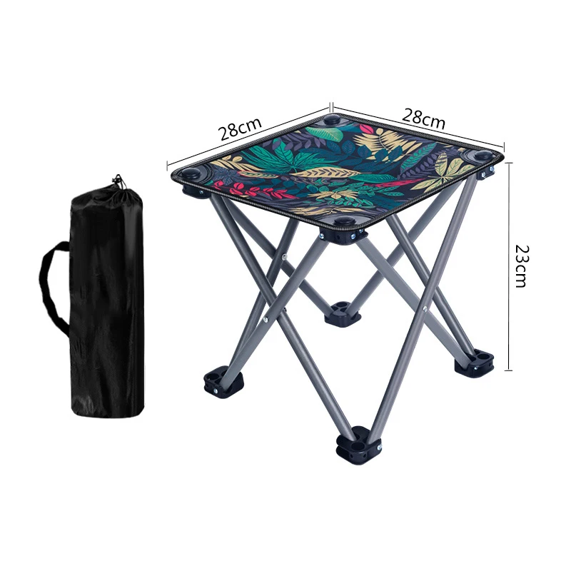 Outdoor Beach Folding Chair Camping Stool Folding Fishing Chair Portable Oxford Cloth Seat With A Maximum Weight Of 160KG 