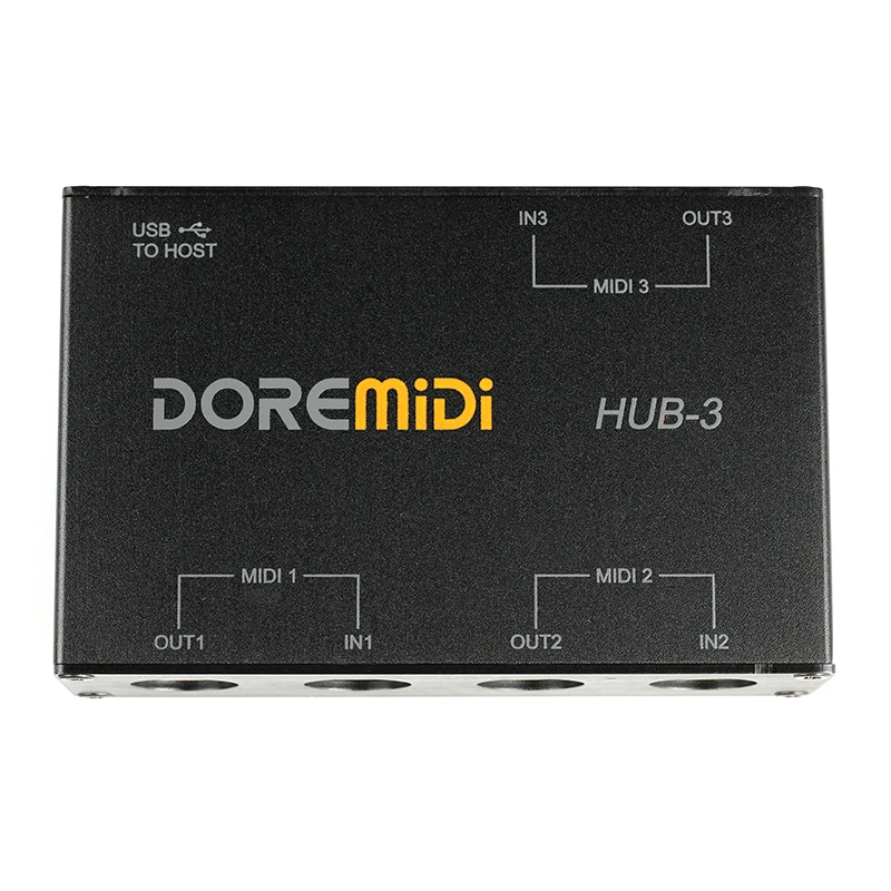 DOREMiDi MIDI 3x3 Box USB MIDI Interface HUB-3 - AliExpress
