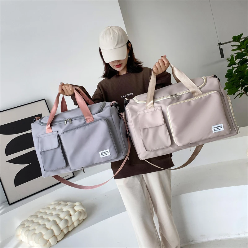 AOTTLA Folding Travel Bags Leisure Duffle Pack Tote Bags For Women Shoulder Bag Fitness Sports Crossbody Pack Men's Luggage Bag