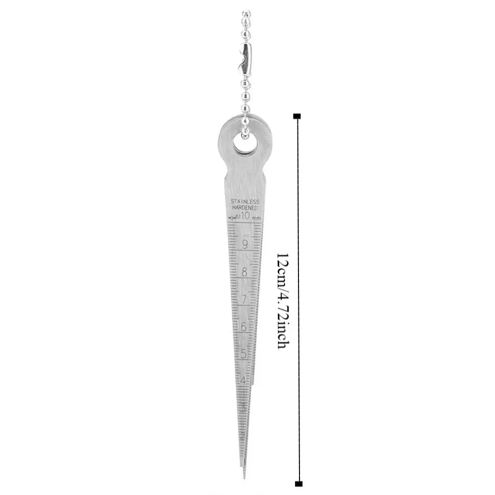 High Precision Taper Gauge Accurate Hole Inspection Welding Gauge Support Inch and Metric System Durable Depth Ruler