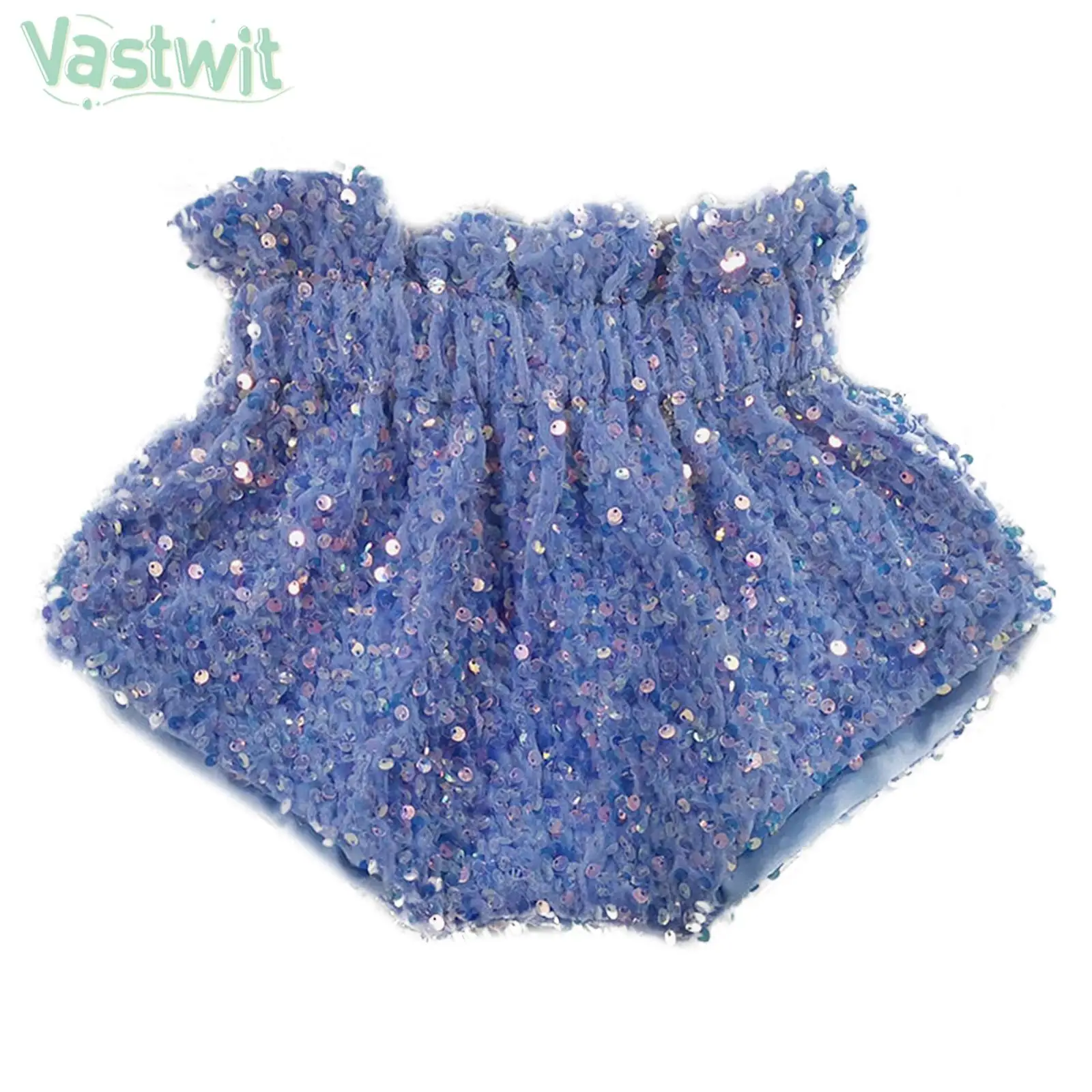 

Baby Girls Sparkly Sequin Decor Shorts Elastic Waist Ruffle Casual Bloomers Kids Summer Fashion College Style Costume Daily Wear