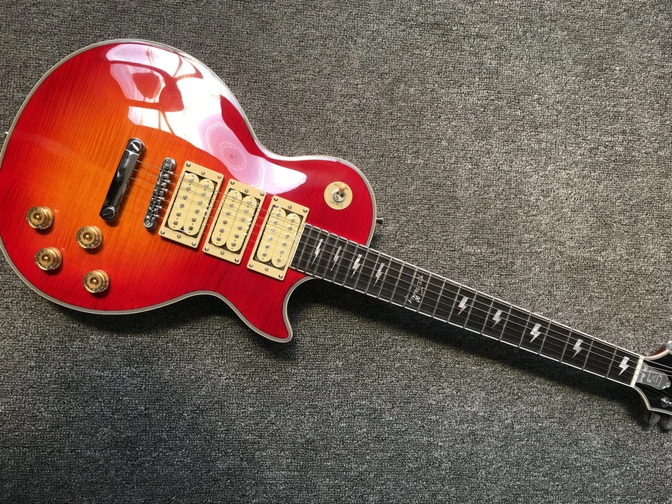 

In stock Chinese Electric Guitar Ace Frehley Signature Few Colors Mahogany Body And Neck 6 Strings