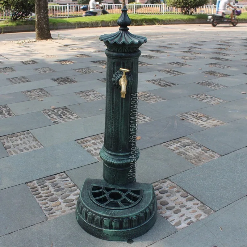

Cast iron crafts/retro vertical sink/courtyard home floor-standing wash basin sink/home decoration ornaments