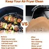 New Air Fryer Disposable Baking Paper Liner Form Tray With Handle 20cm Kitchen Square Grill Parchment Paper Airfryer Accessories 5