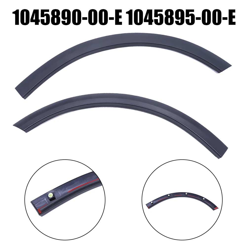 

2pcs Car Side Wheel Archs Rear Driver&Passenger Side Wheel Arch Door Molding For Tesla Model X 2016-2021